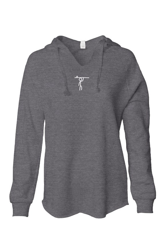 Womens Lightweight Wash Hooded Sweatshirt