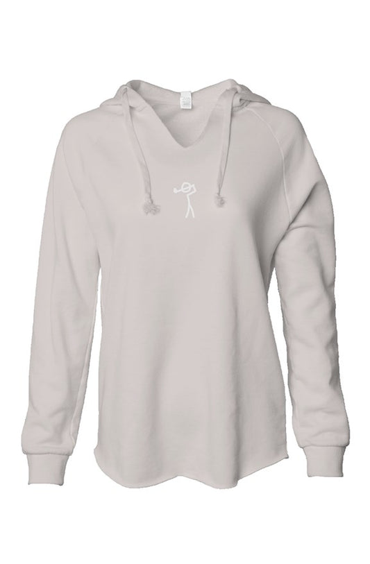 Womens Lightweight  Wash Hooded Sweatshirt